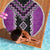 Purple Niho Taniwha Mix Poutama Beach Blanket Unique Taniko Aotearoa