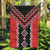 Red Niho Taniwha Mix Poutama Garden Flag Unique Taniko Aotearoa