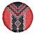 Red Niho Taniwha Mix Poutama Spare Tire Cover Unique Taniko Aotearoa