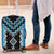 Sky Blue Niho Taniwha Mix Poutama Luggage Cover Unique Taniko Aotearoa