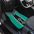 Teal Niho Taniwha Mix Poutama Car Mats Unique Taniko Aotearoa