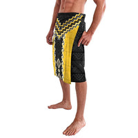 Yellow Niho Taniwha Mix Poutama Lavalava Unique Taniko Aotearoa LT01 - Polynesian Pride