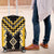 Yellow Niho Taniwha Mix Poutama Luggage Cover Unique Taniko Aotearoa