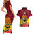 Papua New Guinea Couples Matching Short Sleeve Bodycon Dress and Hawaiian Shirt Bird Of Paradise Mix Polynesian Pattern LT01 - Polynesian Pride