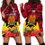 Papua New Guinea Hoodie Dress Bird Of Paradise Mix Polynesian Pattern LT01 - Polynesian Pride