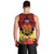 Papua New Guinea Men Tank Top Bird Of Paradise Mix Polynesian Pattern LT01 - Polynesian Pride