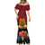 Papua New Guinea Mermaid Dress Bird Of Paradise Mix Polynesian Pattern LT01 - Polynesian Pride