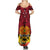 Papua New Guinea Summer Maxi Dress Bird Of Paradise Mix Polynesian Pattern LT01 - Polynesian Pride