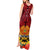 Papua New Guinea Tank Maxi Dress Bird Of Paradise Mix Polynesian Pattern LT01 - Polynesian Pride