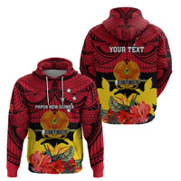 Personalised Papua New Guinea Hoodie Bird Of Paradise Mix Polynesian Pattern LT01 - Polynesian Pride