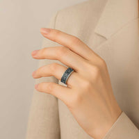 Aotearoa Green Taniko Pattern Special Classic Ring LT01 - Polynesian Pride