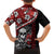 Hawaii Halloween Family Matching Puletasi Dress and Hawaiian Shirt Hibiscus Skull Kakau Pattern LT01 - Polynesian Pride