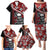 Hawaii Halloween Family Matching Puletasi Dress and Hawaiian Shirt Hibiscus Skull Kakau Pattern LT01 - Polynesian Pride