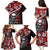 Hawaii Halloween Family Matching Puletasi Dress and Hawaiian Shirt Hibiscus Skull Kakau Pattern LT01 - Polynesian Pride