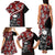 Hawaii Halloween Family Matching Tank Maxi Dress and Hawaiian Shirt Hibiscus Skull Kakau Pattern LT01 - Polynesian Pride