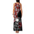 Hawaii Halloween Family Matching Tank Maxi Dress and Hawaiian Shirt Hibiscus Skull Kakau Pattern LT01 - Polynesian Pride