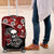 Hawaii Halloween Luggage Cover Hibiscus Skull Kakau Pattern LT01 Red - Polynesian Pride