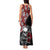 Hawaii Halloween Tank Maxi Dress Hibiscus Skull Kakau Pattern LT01 - Polynesian Pride