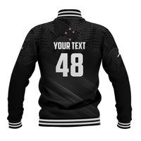 Custom New Zealand Cricket Baseball Jacket Aotearoa Black Cap Come On LT01 - Polynesian Pride