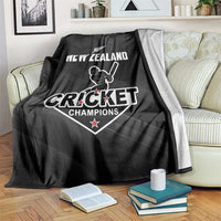 New Zealand Cricket Blanket Aotearoa Black Cap Come On LT01 Black - Polynesian Pride