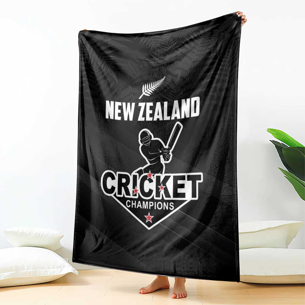 New Zealand Cricket Blanket Aotearoa Black Cap Come On LT01 - Polynesian Pride