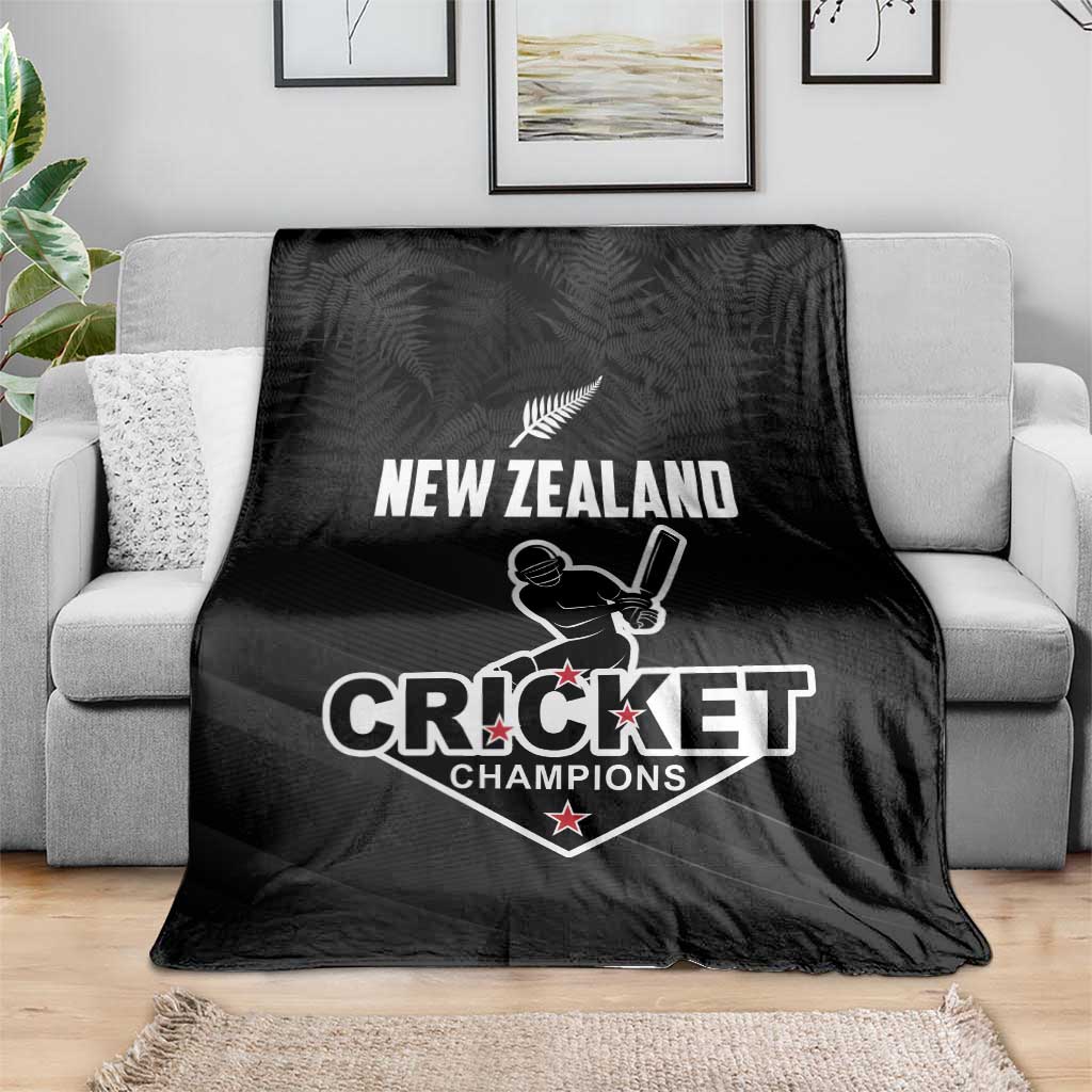 New Zealand Cricket Blanket Aotearoa Black Cap Come On LT01 - Polynesian Pride