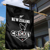 New Zealand Cricket Garden Flag Aotearoa Black Cap Come On LT01 - Polynesian Pride