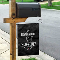 New Zealand Cricket Garden Flag Aotearoa Black Cap Come On LT01 - Polynesian Pride