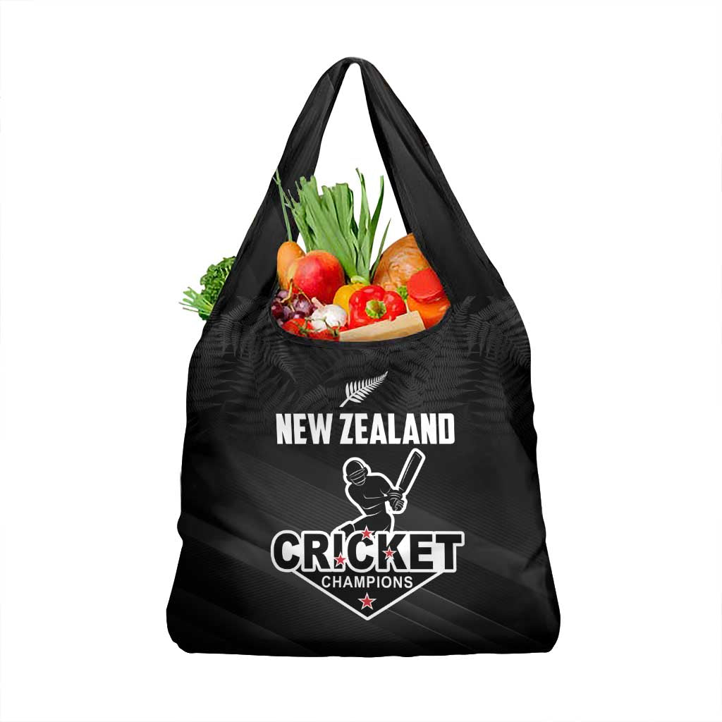 New Zealand Cricket Grocery Bag Aotearoa Black Cap Come On LT01 1-pack One Size Black - Polynesian Pride