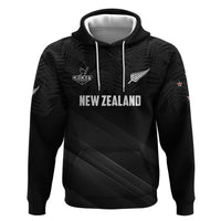 Custom New Zealand Cricket Hoodie Aotearoa Black Cap Come On LT01 Pullover Hoodie Black - Polynesian Pride