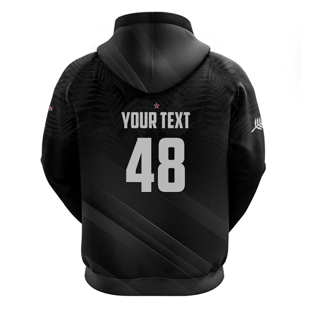 Custom New Zealand Cricket Hoodie Aotearoa Black Cap Come On LT01 - Polynesian Pride