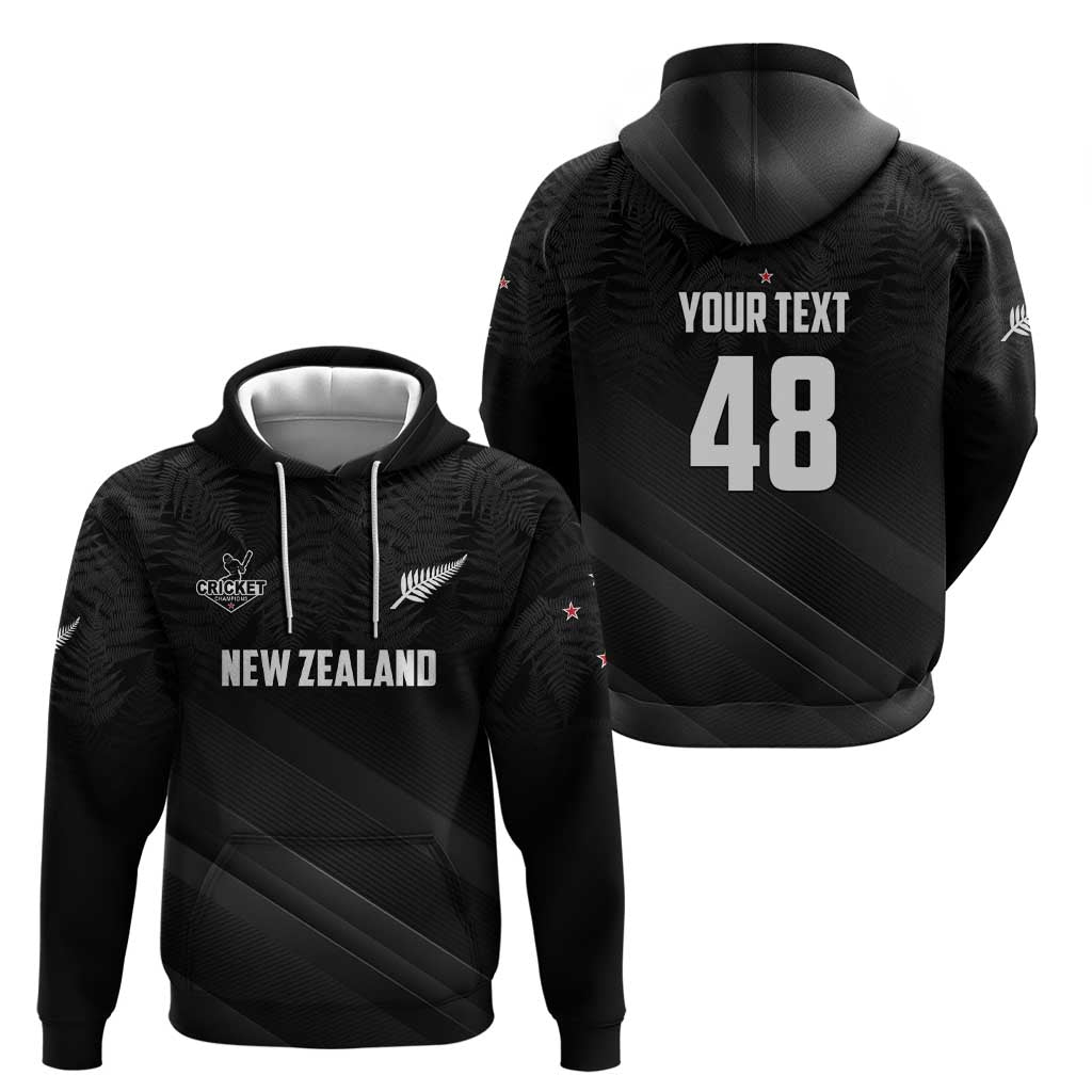 Custom New Zealand Cricket Hoodie Aotearoa Black Cap Come On LT01 - Polynesian Pride