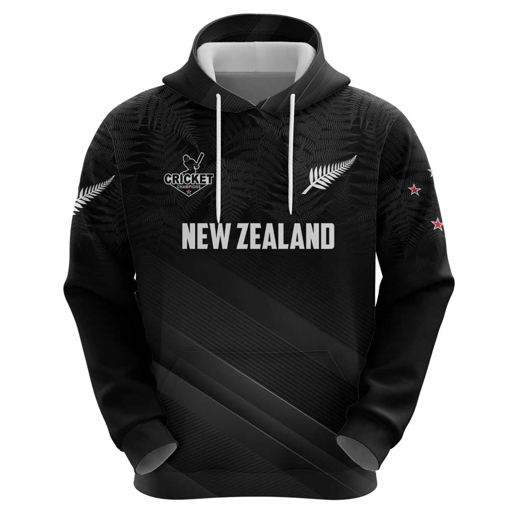 Custom New Zealand Cricket Hoodie Aotearoa Black Cap Come On LT01 - Polynesian Pride