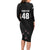 Custom New Zealand Cricket Long Sleeve Bodycon Dress Aotearoa Black Cap Come On