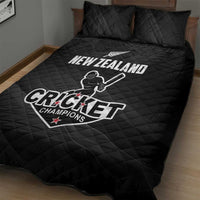 New Zealand Cricket Quilt Bed Set Aotearoa Black Cap Come On LT01 - Polynesian Pride