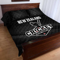 New Zealand Cricket Quilt Bed Set Aotearoa Black Cap Come On LT01 - Polynesian Pride