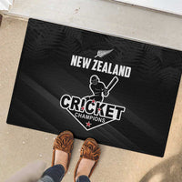 New Zealand Cricket Rubber Doormat Aotearoa Black Cap Come On LT01 - Polynesian Pride