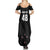 Custom New Zealand Cricket Summer Maxi Dress Aotearoa Black Cap Come On