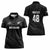 Custom New Zealand Cricket Women Polo Shirt Aotearoa Black Cap Come On