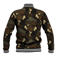 Javanese Batik Semen Baseball Jacket Indonesian Traditional Pattern LT01 - Polynesian Pride