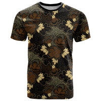 Javanese Batik Semen T Shirt Indonesian Traditional Pattern LT01 Black - Polynesian Pride