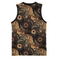 Batik Pedalaman Semen Lereng Style Basketball Jersey Indonesian Traditional Pattern LT01 - Polynesian Pride