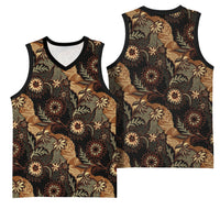 Batik Pedalaman Semen Lereng Style Basketball Jersey Indonesian Traditional Pattern LT01 - Polynesian Pride