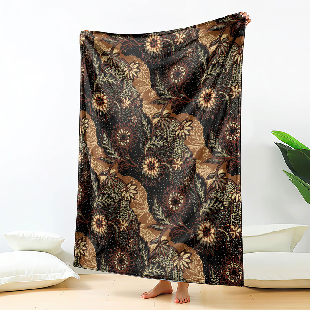 Batik Pedalaman Semen Lereng Style Blanket Indonesian Traditional Pattern LT01 - Polynesian Pride
