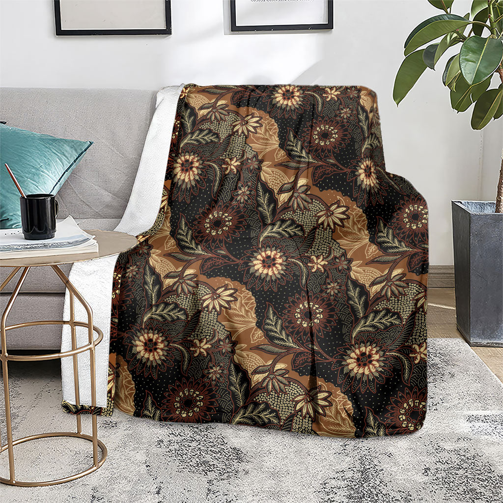 Batik Pedalaman Semen Lereng Style Blanket Indonesian Traditional Pattern LT01 - Polynesian Pride