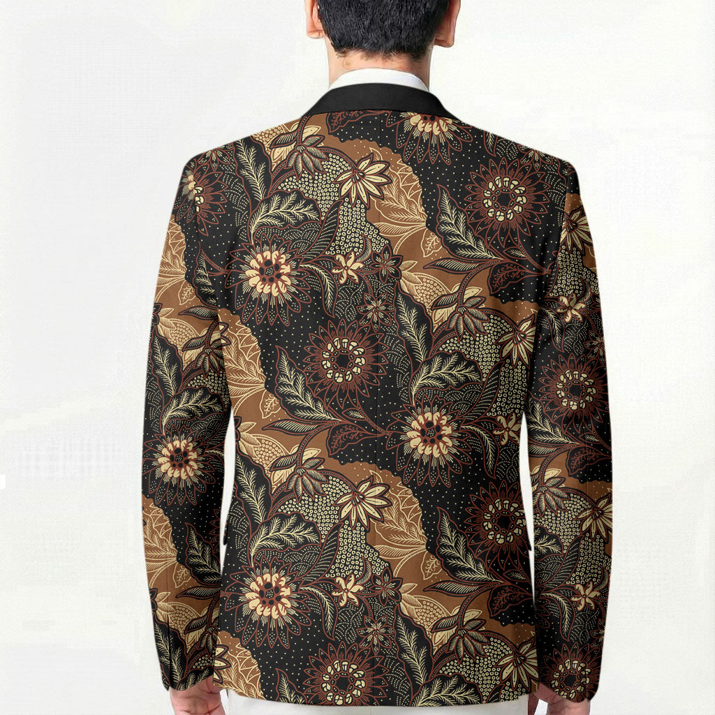 Batik Pedalaman Semen Lereng Style Blazer Indonesian Traditional Pattern LT01 - Polynesian Pride