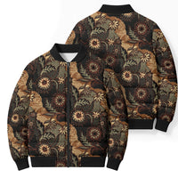 Batik Pedalaman Semen Lereng Style Bomber Puffer Jacket Indonesian Traditional Pattern LT01 - Polynesian Pride