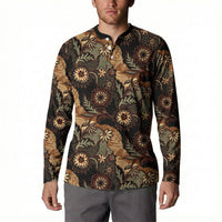 Batik Pedalaman Semen Lereng Style Button Sweatshirt Indonesian Traditional Pattern LT01 - Polynesian Pride