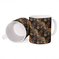 Batik Pedalaman Semen Lereng Style Ceramic Mug Indonesian Traditional Pattern LT01 - Polynesian Pride