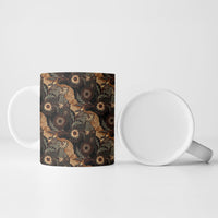 Batik Pedalaman Semen Lereng Style Ceramic Mug Indonesian Traditional Pattern LT01 - Polynesian Pride